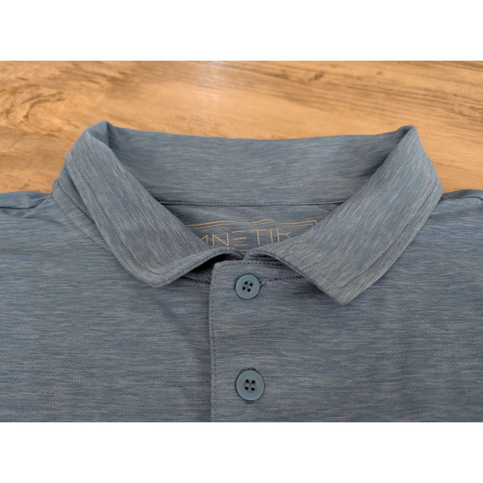 Vintage NWT Anetik Polo Shirt Mens 2XL Blue Performance UPF 30+ Vint Tech Read Size US XXL / EU 58 / 5 - 6 Thumbnail