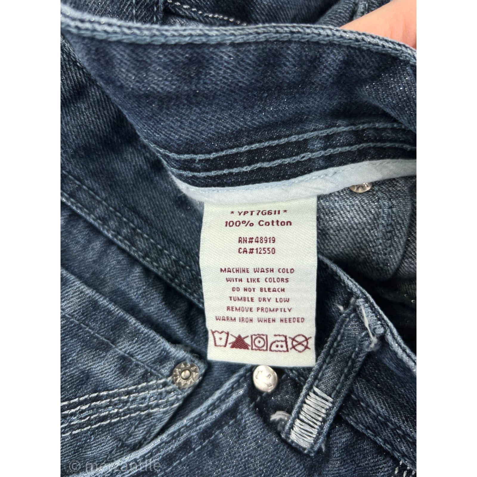 Phat Farm VINTAGE Phat Farm Jeans Men 40 Blue Denim Hip Hop Street Wear 5-Pocket Design Regular Straight Mid Rise 40 in Inseam 28 in Cotton Stretch Embroidered Size US 40 / EU 56 - 6 Thumbnail