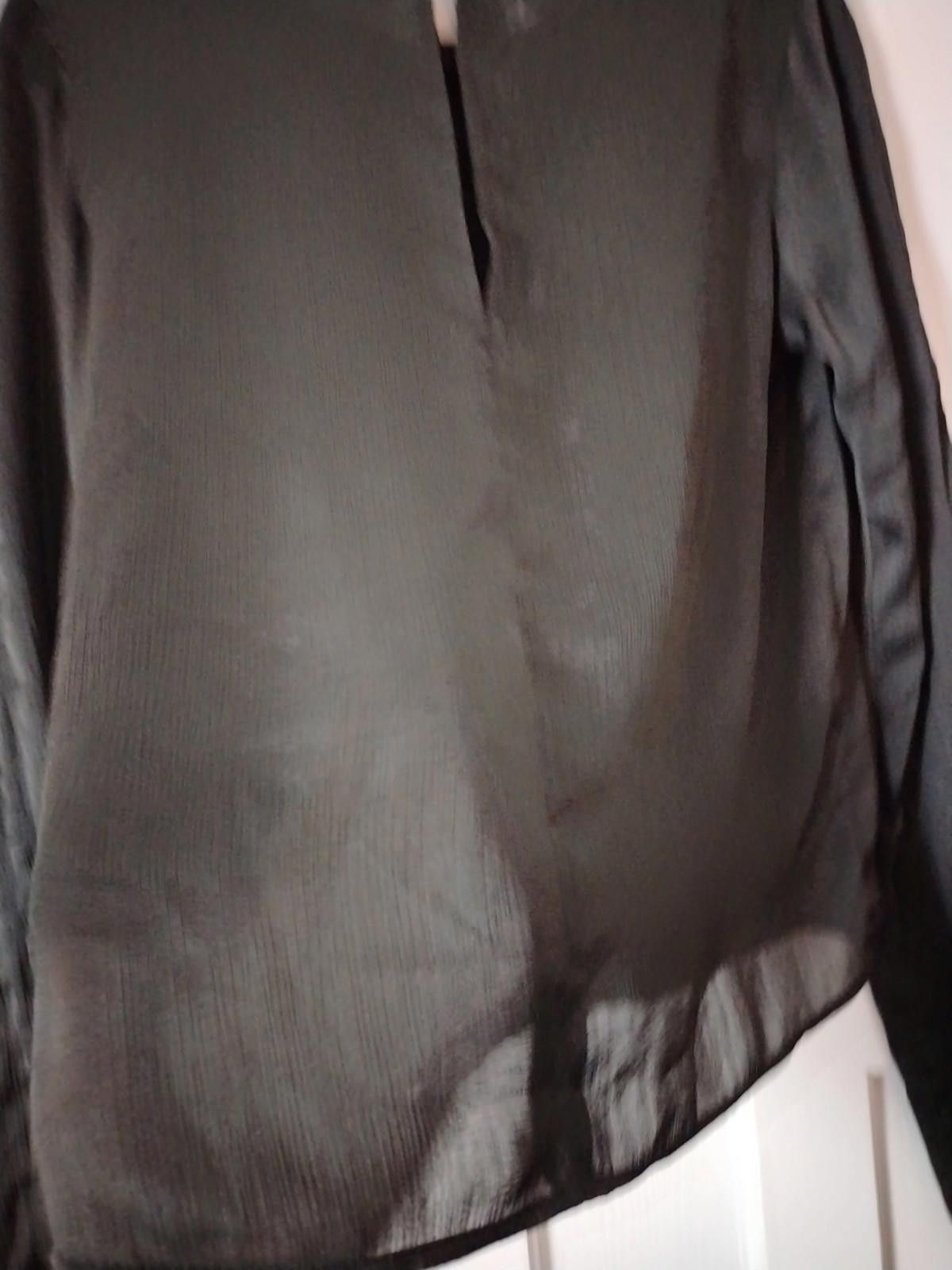 H&M Black textured long sleeve blouse UK 6 EUR 34 from H&M Size XS / US 0-2 / IT 36-38 - 10 Thumbnail