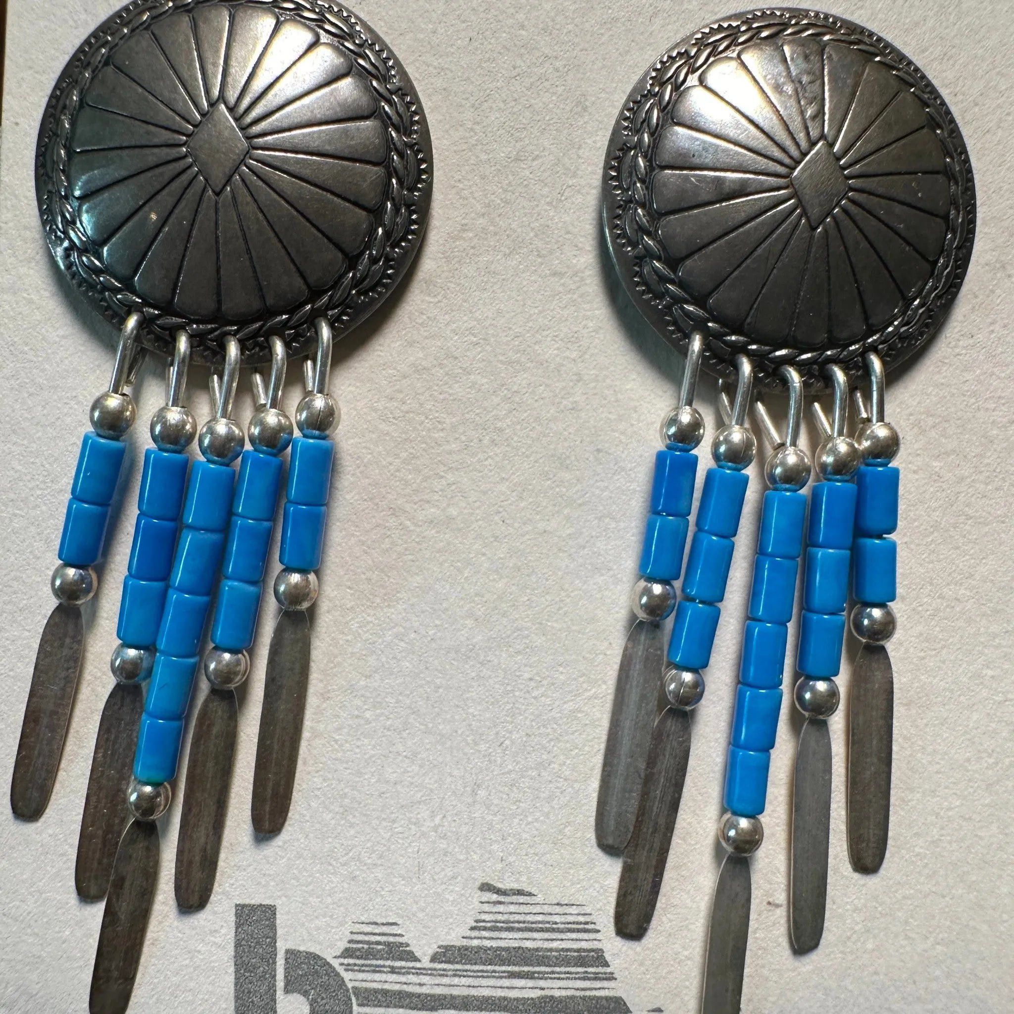 Other Navajo Elegance: Sterling Silver Turquoise Studs Size ONE SIZE - 2 Thumbnail