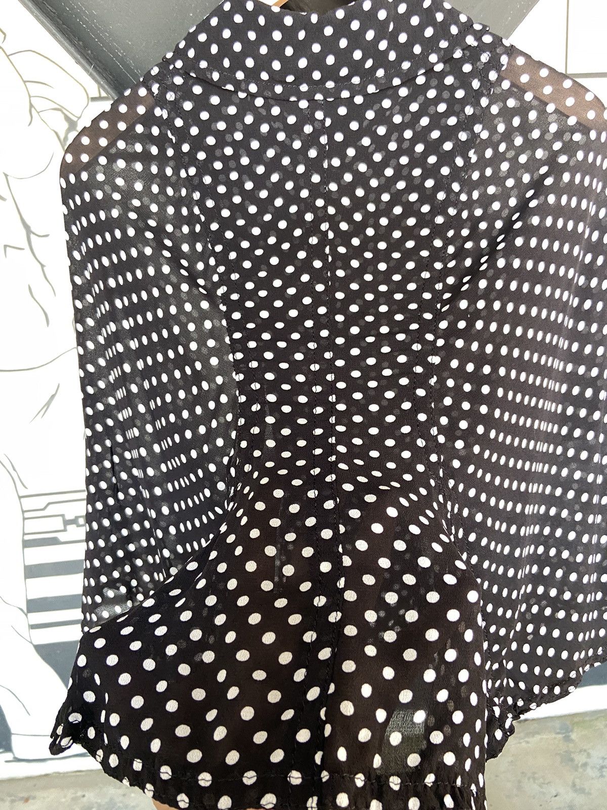 Comme des Garcons Comme des Garcons • mini polka dots cape shirt Size XS / US 0-2 / IT 36-38 - 9 Thumbnail