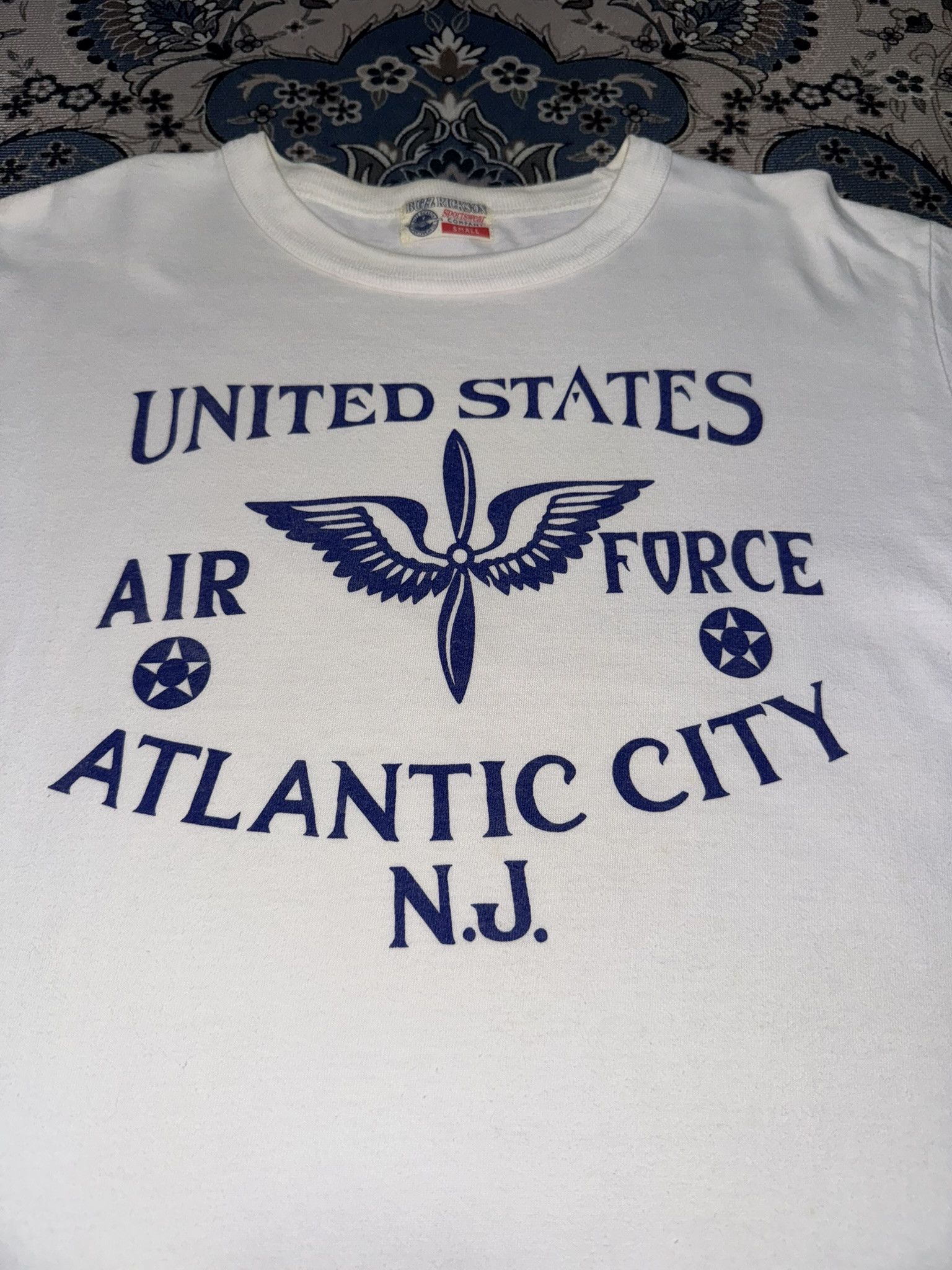 Buzz Rickson's × Japanese Brand × Toyo Enterprises Buzz Rickson's USAF Atlantic City NJ T shirt Size US S / EU 44-46 / 1 - 2 Thumbnail