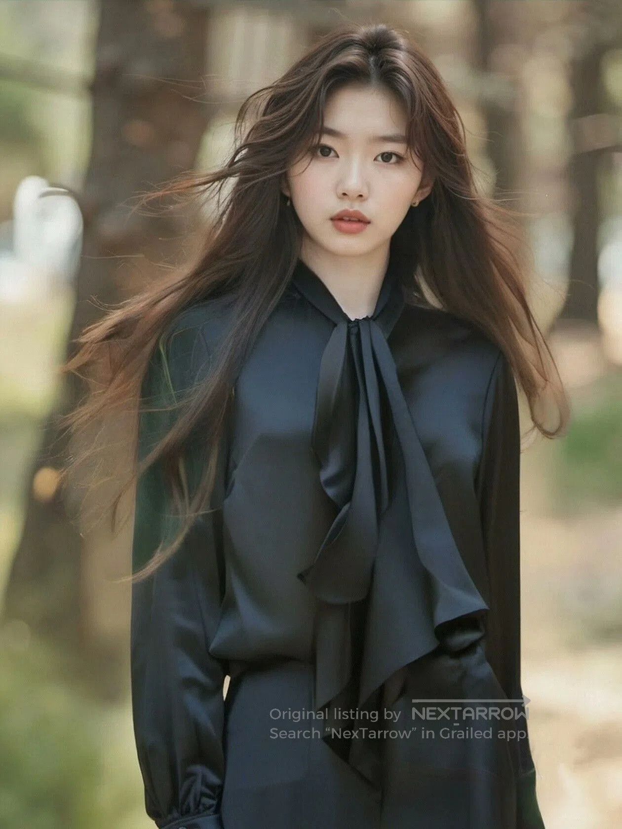 Givenchy Givenchy Silk Satin Bow Blouse. Size US XS / EU 42 / 0 - 1 Thumbnail