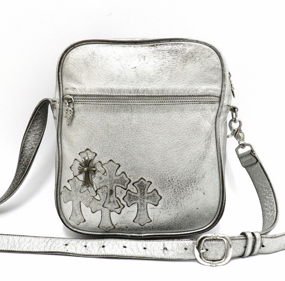 Chrome Hearts Chrome Hearts Silver Leather TAKA BAG Bag Small ch Cross Size ONE SIZE - 1 Thumbnail