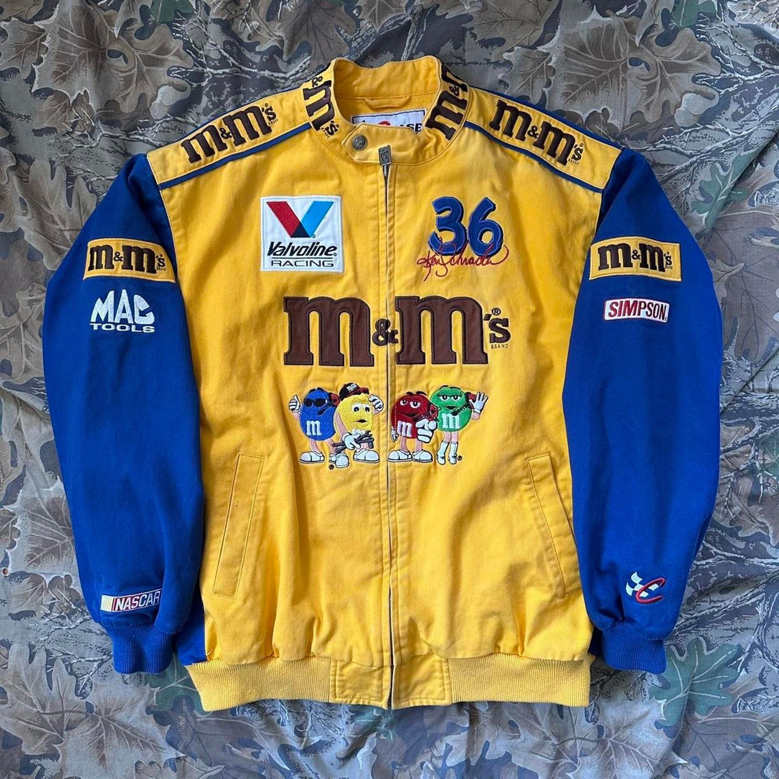 Chase Authentics M&M Racing Jacket NASCAR Kenny Schrader M