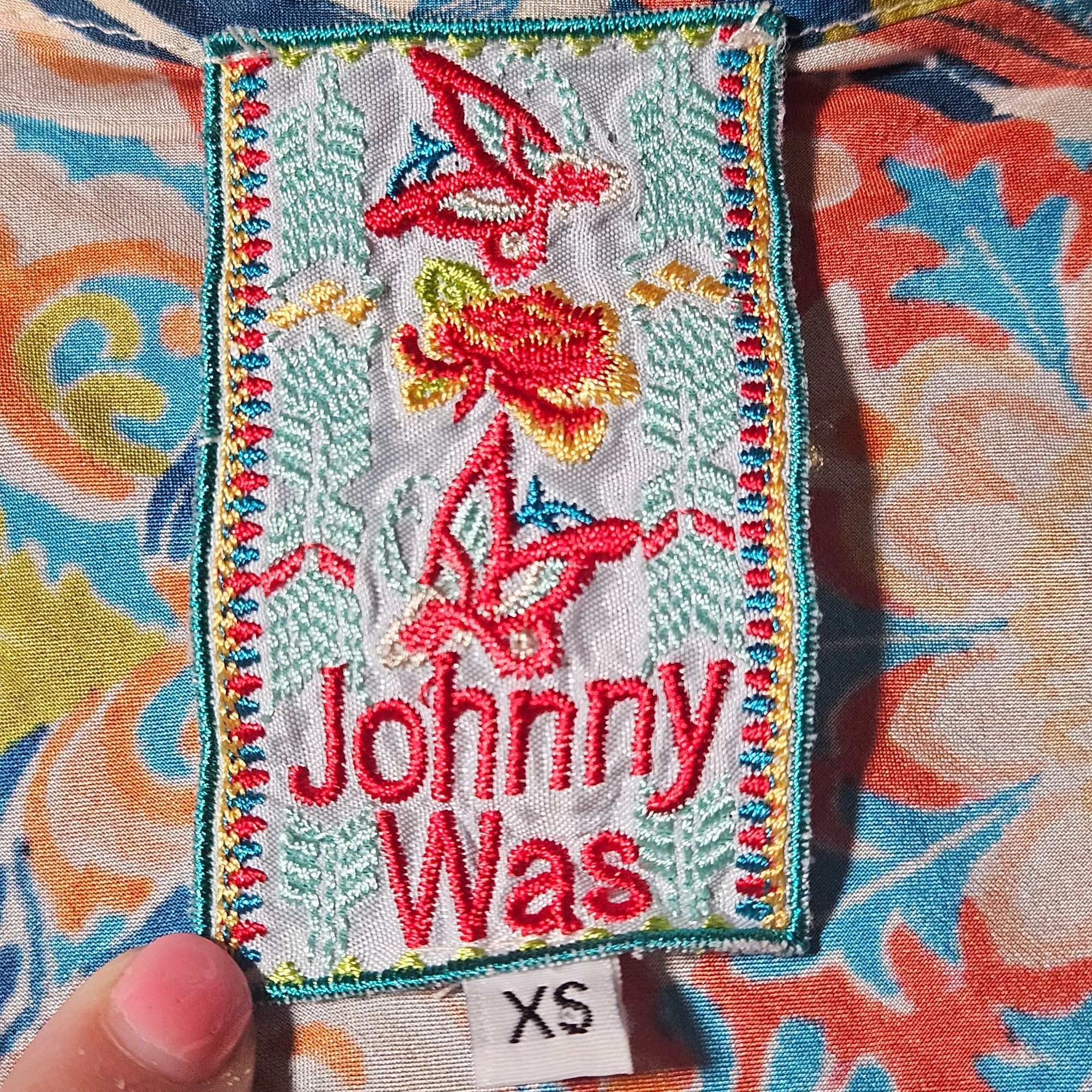 Johnny Was Johnny Was Women Silk Boho Tunic XS Multicolor Floral Geomet Size XS / US 0-2 / IT 36-38 - 3 Thumbnail
