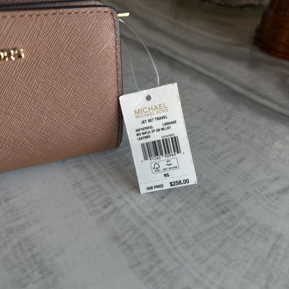 Michael Kors Michael Kors Medium Crossgrain Brown Leather Wallet Size ONE SIZE - 2 Thumbnail