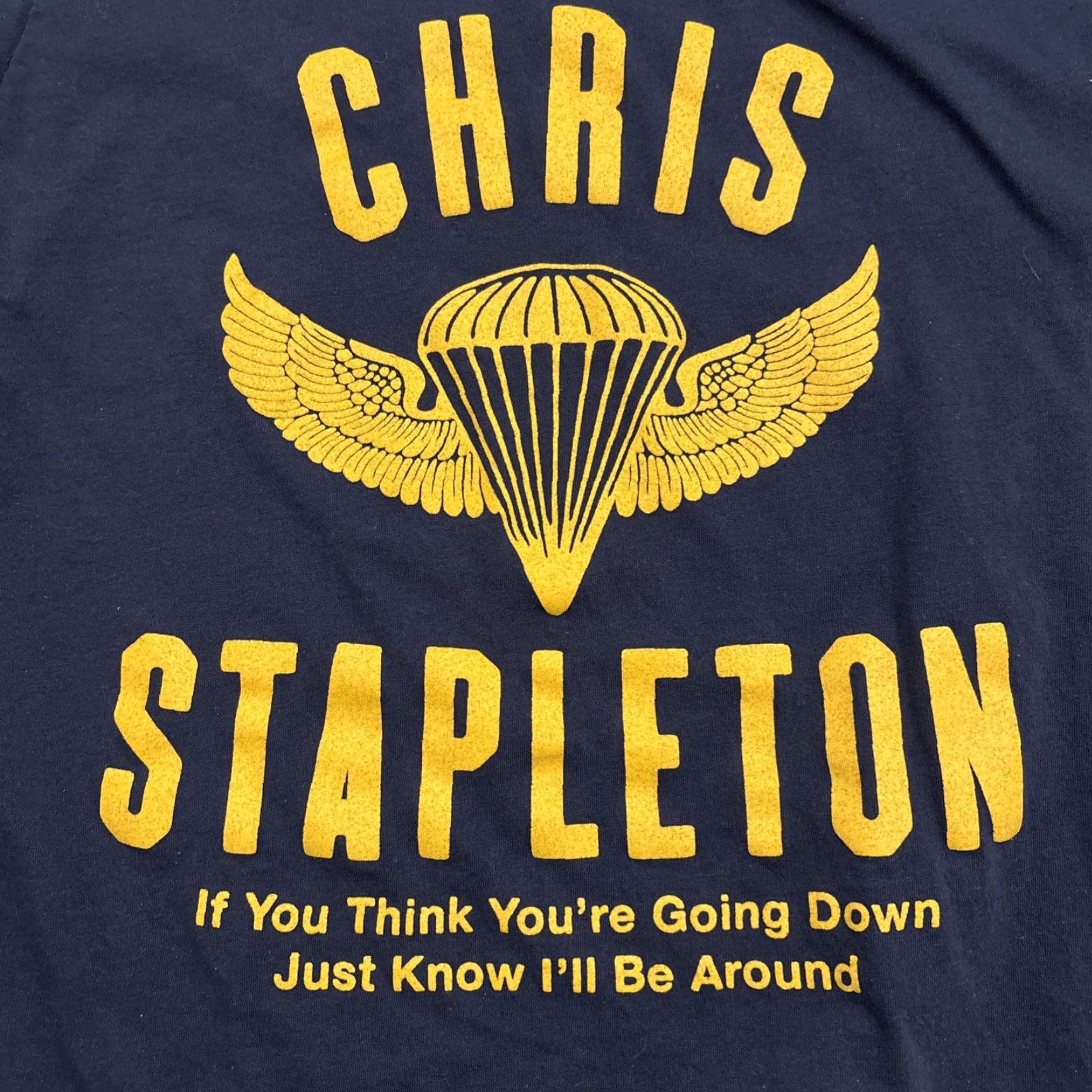 Vintage Chris Stapleton Metal T-Shirt Blue Regular Medium Mens Size US M / EU 48-50 / 2 - 2 Thumbnail