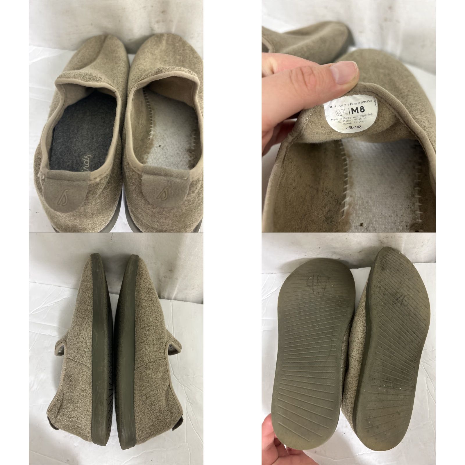 Allbirds VINTAGE Allbirds Mens Wool Loungers Slip-On Gray Size 8 Missing Insole Size US 8 / EU 41 - 9 Thumbnail