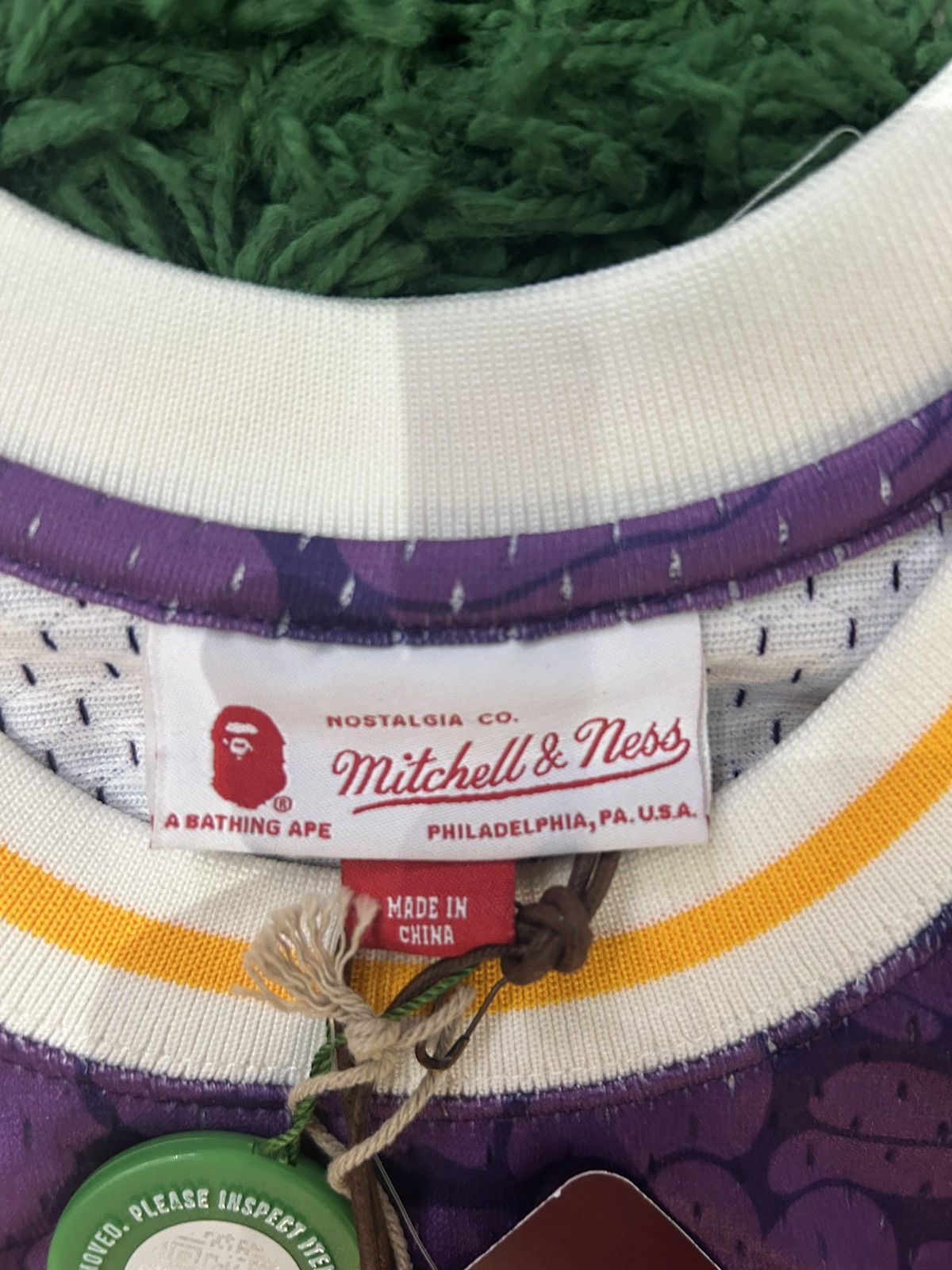 Bape × Mitchell & Ness × NBA Bape Laker Jersey Size US M / EU 48-50 / 2 - 12 Thumbnail