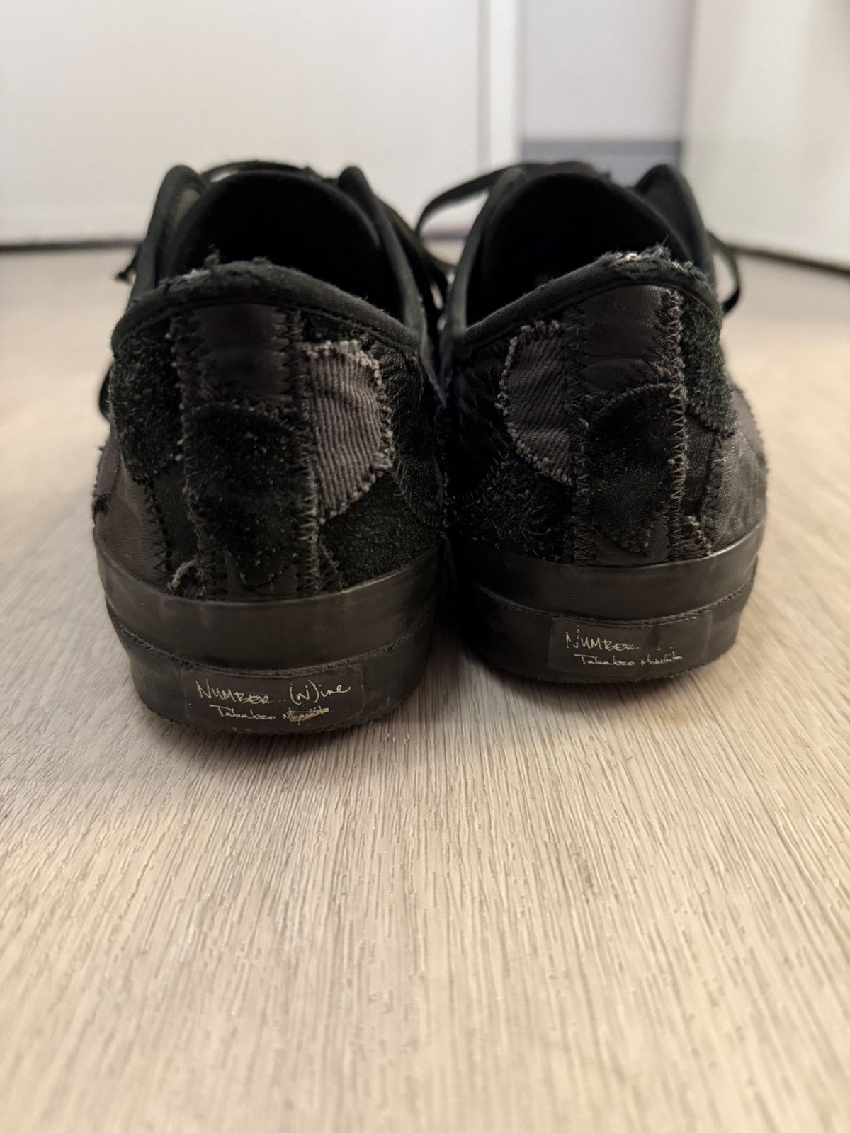 Converse × Number (N)ine Number Nine AW03 Crying Hearts Patchwork Converse Sneakers Size US 9 / EU 42 - 4 Thumbnail