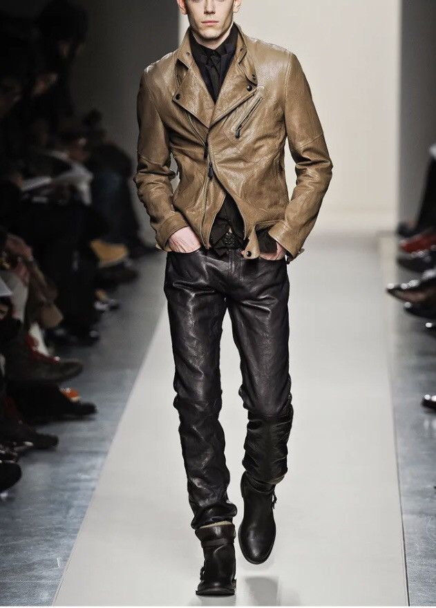 Bottega Veneta Bottega Veneta 🇮🇹 x Tomas Maier leather motorcycle jkt 54 NEW Size US L / EU 52-54 / 3 - 2 Thumbnail