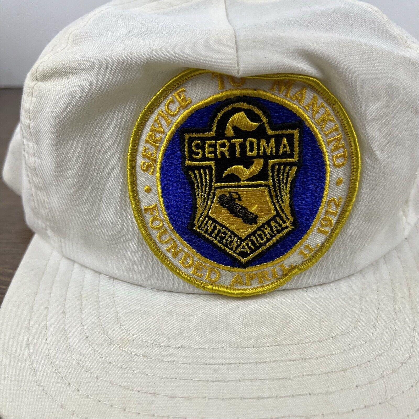 Other Sertoma International Snapback Hat White Hat Adjustable Whit Size ONE SIZE - 7 Thumbnail