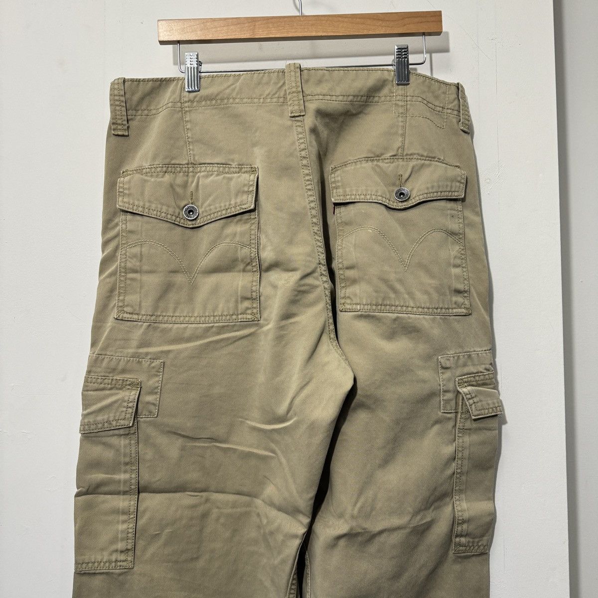 Levi's Vintage Y2K Levi's Wide Leg Baggy Cargo Pants Size US 36 / EU 52 - 8 Thumbnail