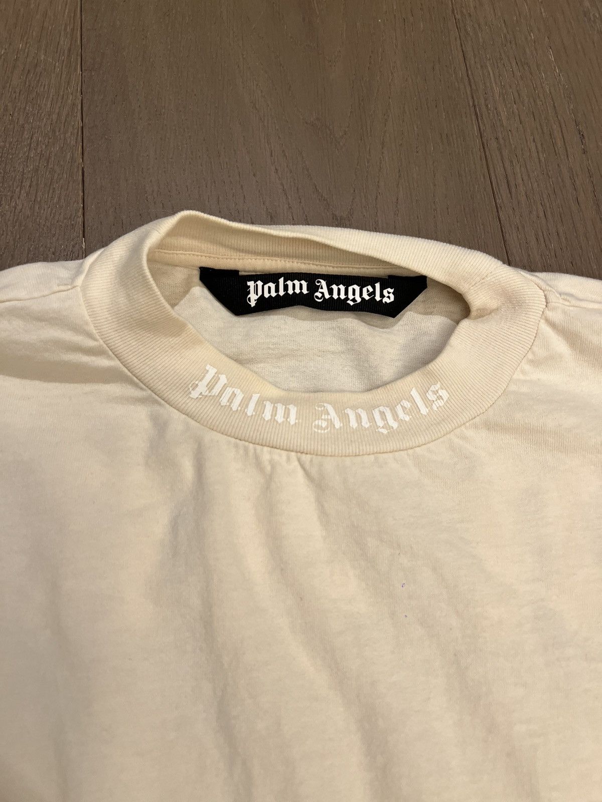 Palm Angels Palm Angels Cream T shirt Size US M / EU 48-50 / 2 - 2 Thumbnail