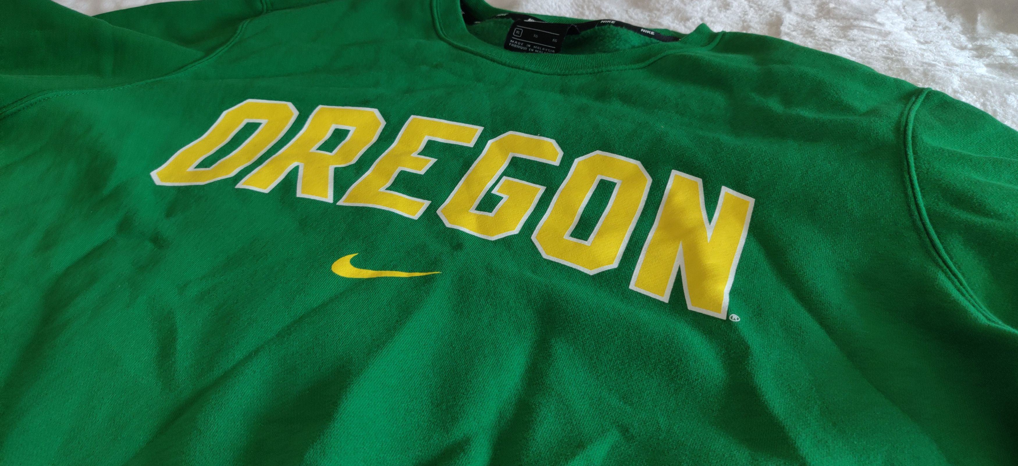 Nike Men's Nike Green Oregon Ducks Club Fleece Sweatshirt Size US XL / EU 56 / 4 - 3 Thumbnail