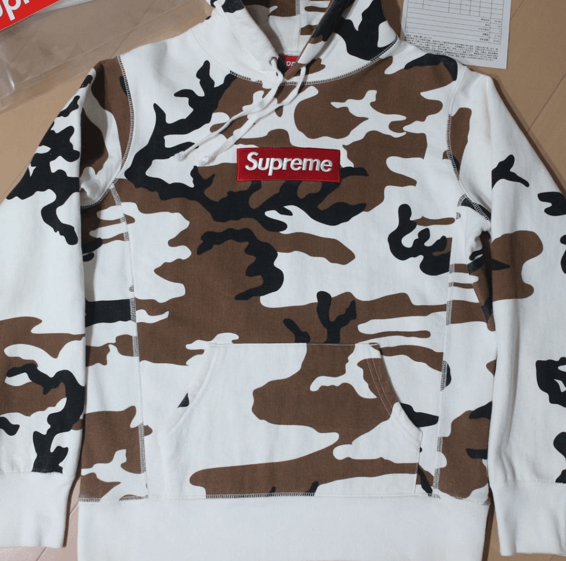 Supreme Supreme Caw Camo Box Logo Pullover Hoodie Size US S / EU 44-46 / 1 - 3 Thumbnail