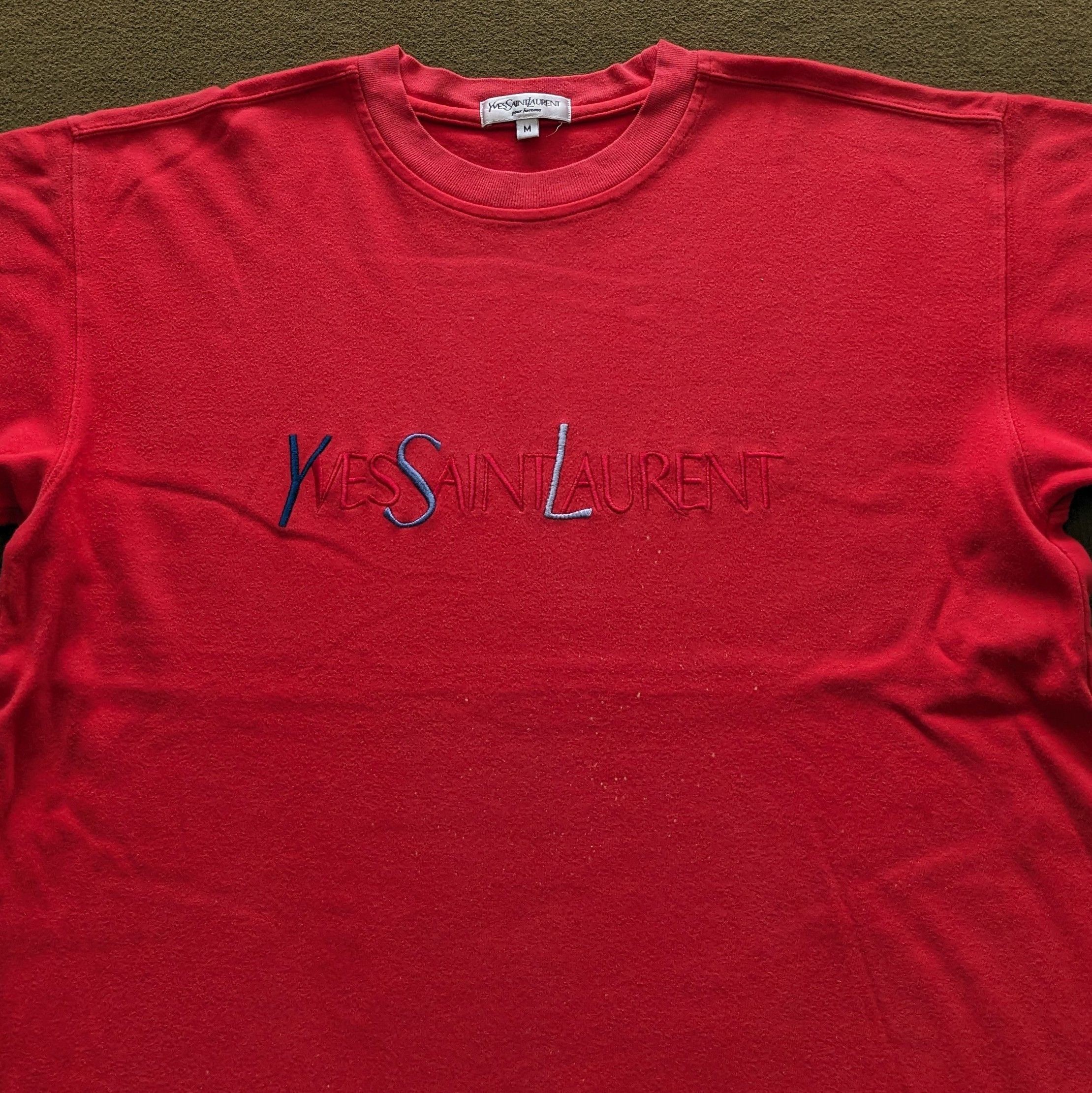 Yves Saint Laurent Vintage Yves Saint Laurent Luxury Brand T-shirt Size US L / EU 52-54 / 3 - 2 Thumbnail