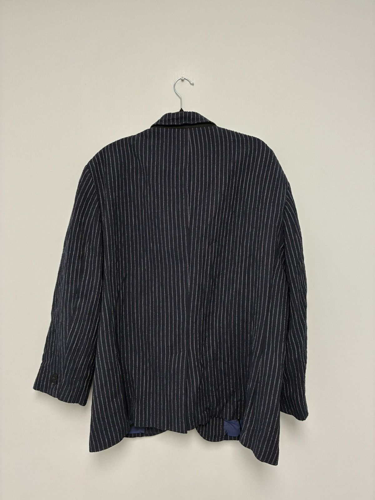John Varvatos Murray Pinstripe Blue Jacket EU 38 USA 48 Size US XXL / EU 58 / 5 - 11 Thumbnail