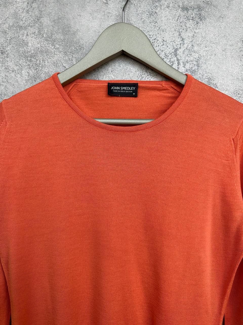 John Smedley John Smedley Merino Wool Sweater Coral Orange Great Britain Size M / US 6-8 / IT 42-44 - 4 Thumbnail