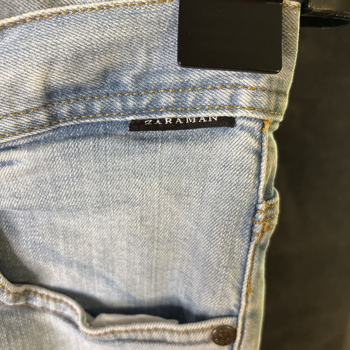 Zara Zara Blue Skinny Jeans with Tapered Leg and Faded Look 30 Size US 30 / EU 46 - 4 Thumbnail