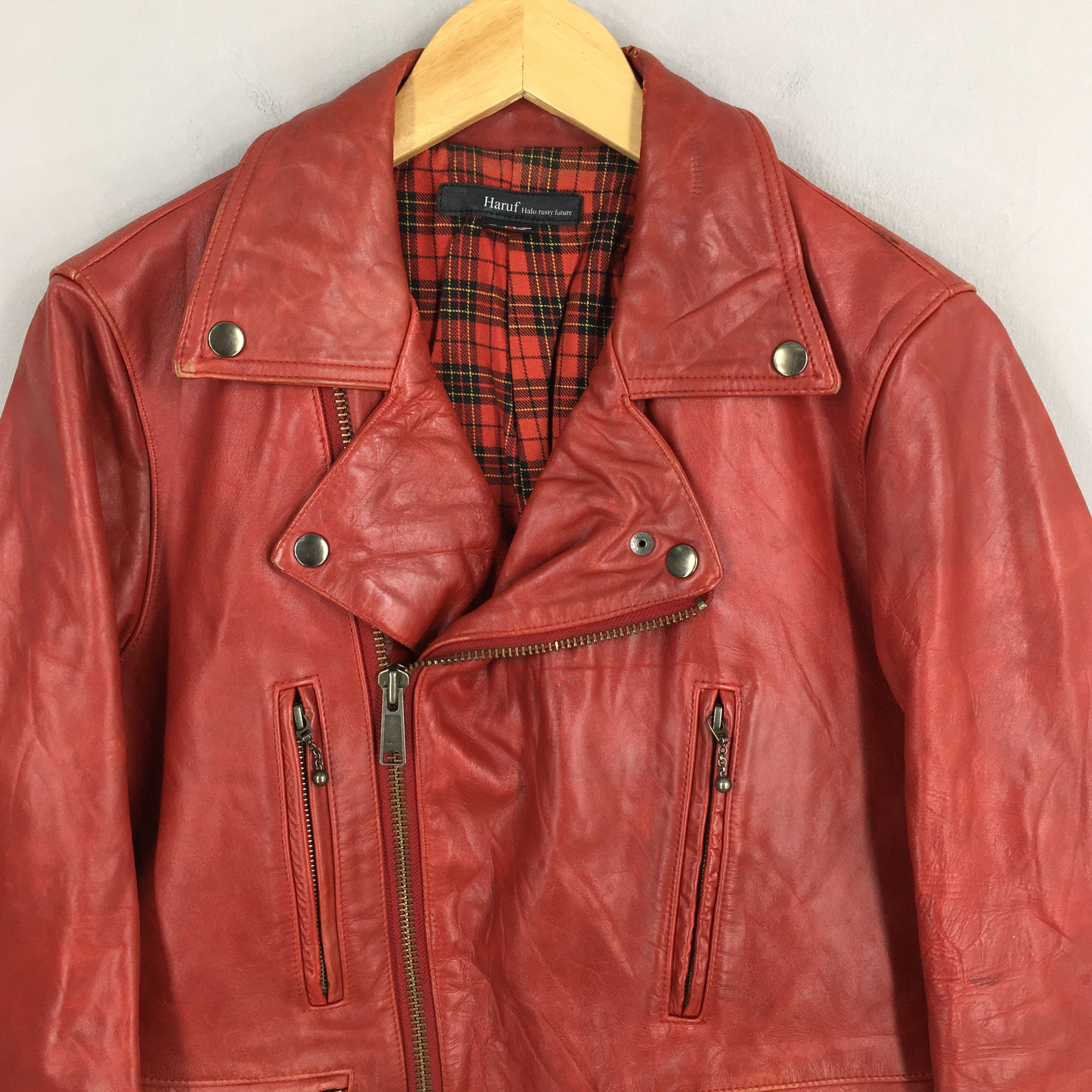 Vintage Vintage Haruf Double Collar Punk Schott Leather Jacket M Size US M / EU 48-50 / 2 - 2 Thumbnail