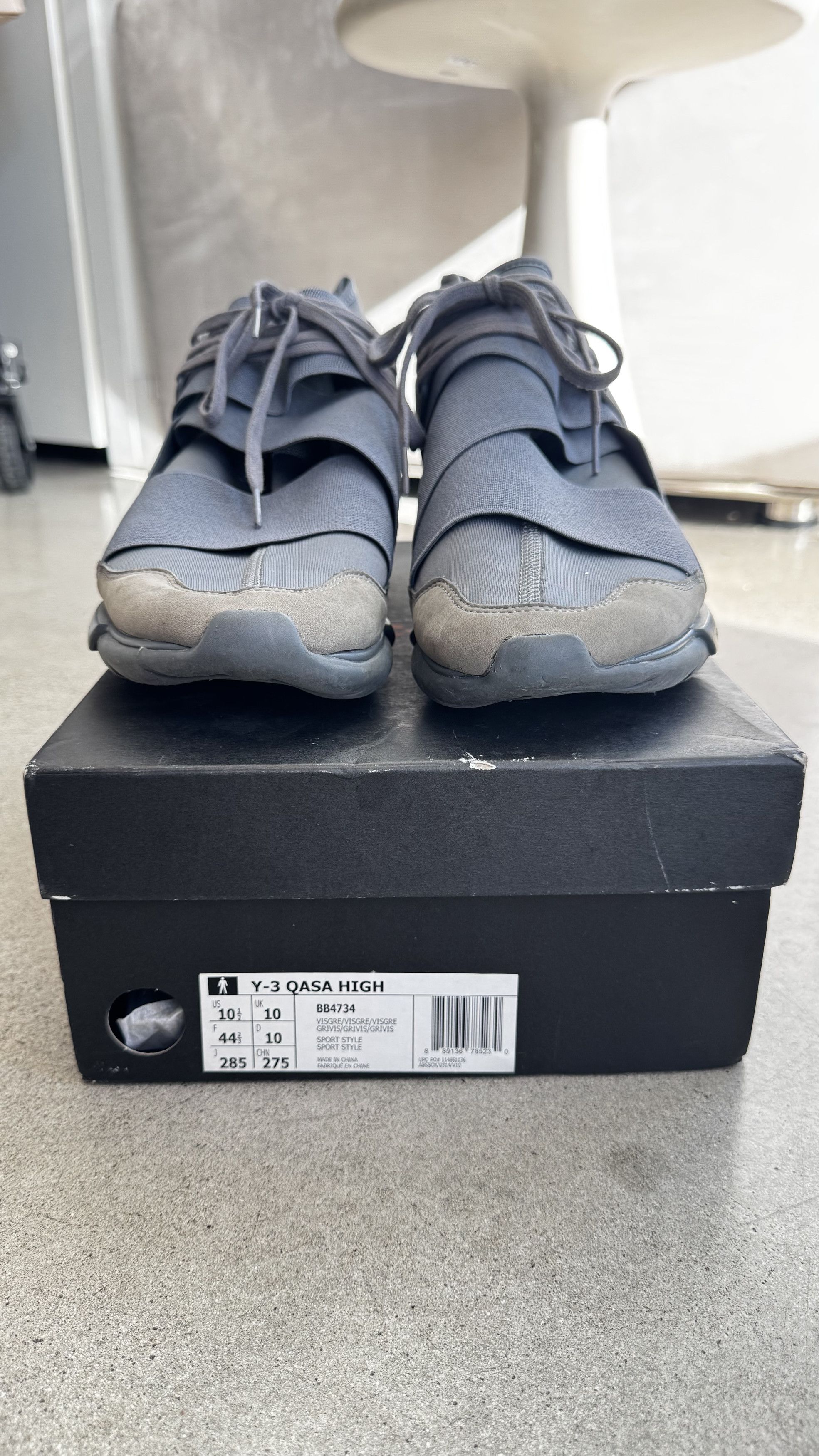 Yeezy Yeezy Y-3 Qasa High – Grey / Blue Tone Size US 10.5 / EU 43-44 - 4 Thumbnail