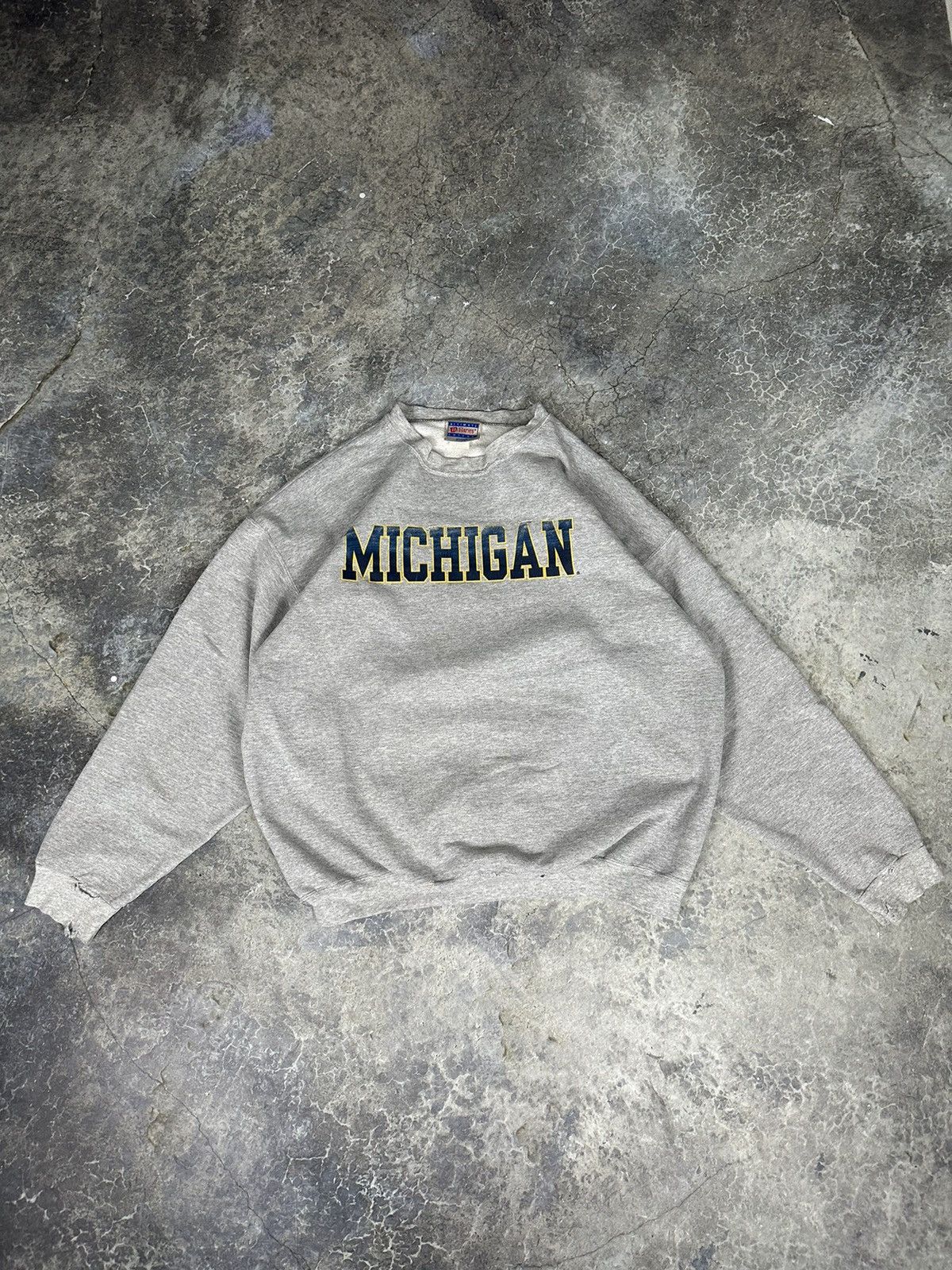 Vintage Vintage Michigan State Thrashed Crewneck Size US XL / EU 56 / 4 - 1 Thumbnail