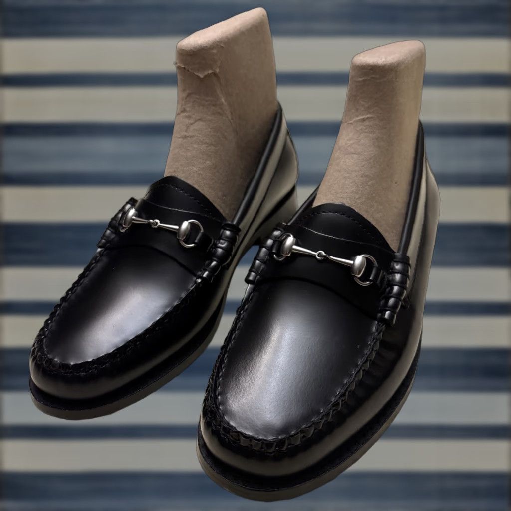 VINTAGE Bass Women's Loafers Lianna Weejuns Black Leather Slip-On