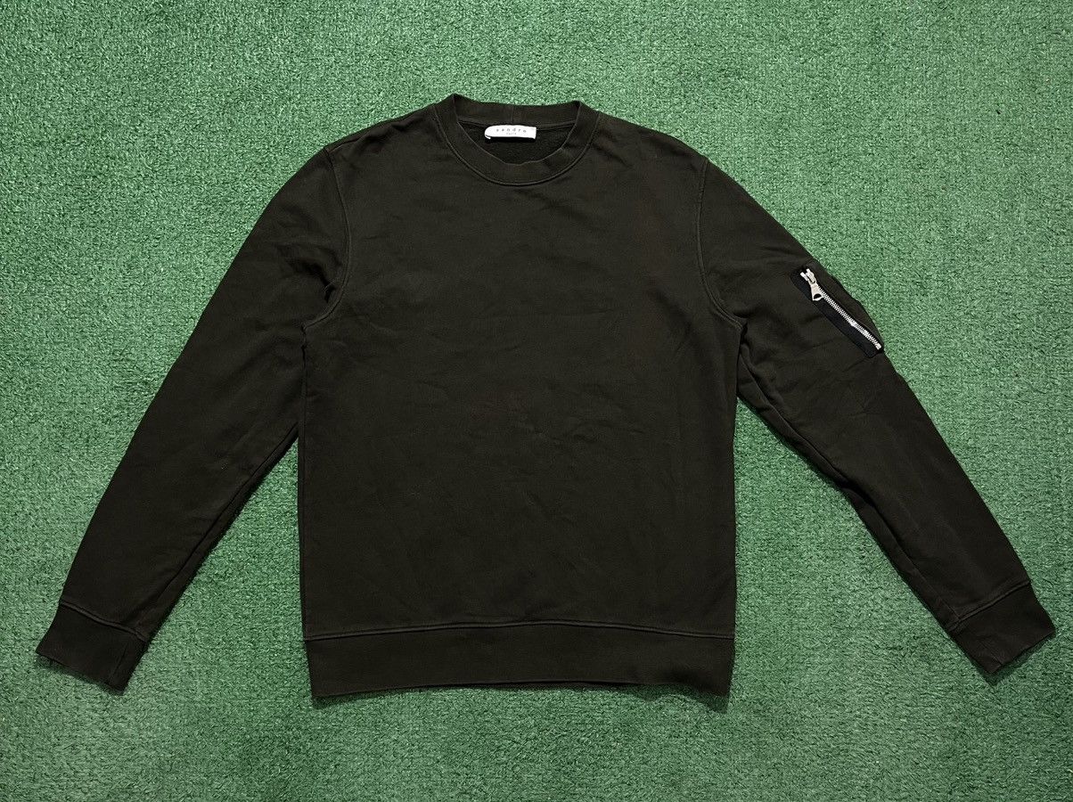 Sandro Sandro Paris Sweatshirt Khaki Size US M / EU 48-50 / 2 - 1 Thumbnail