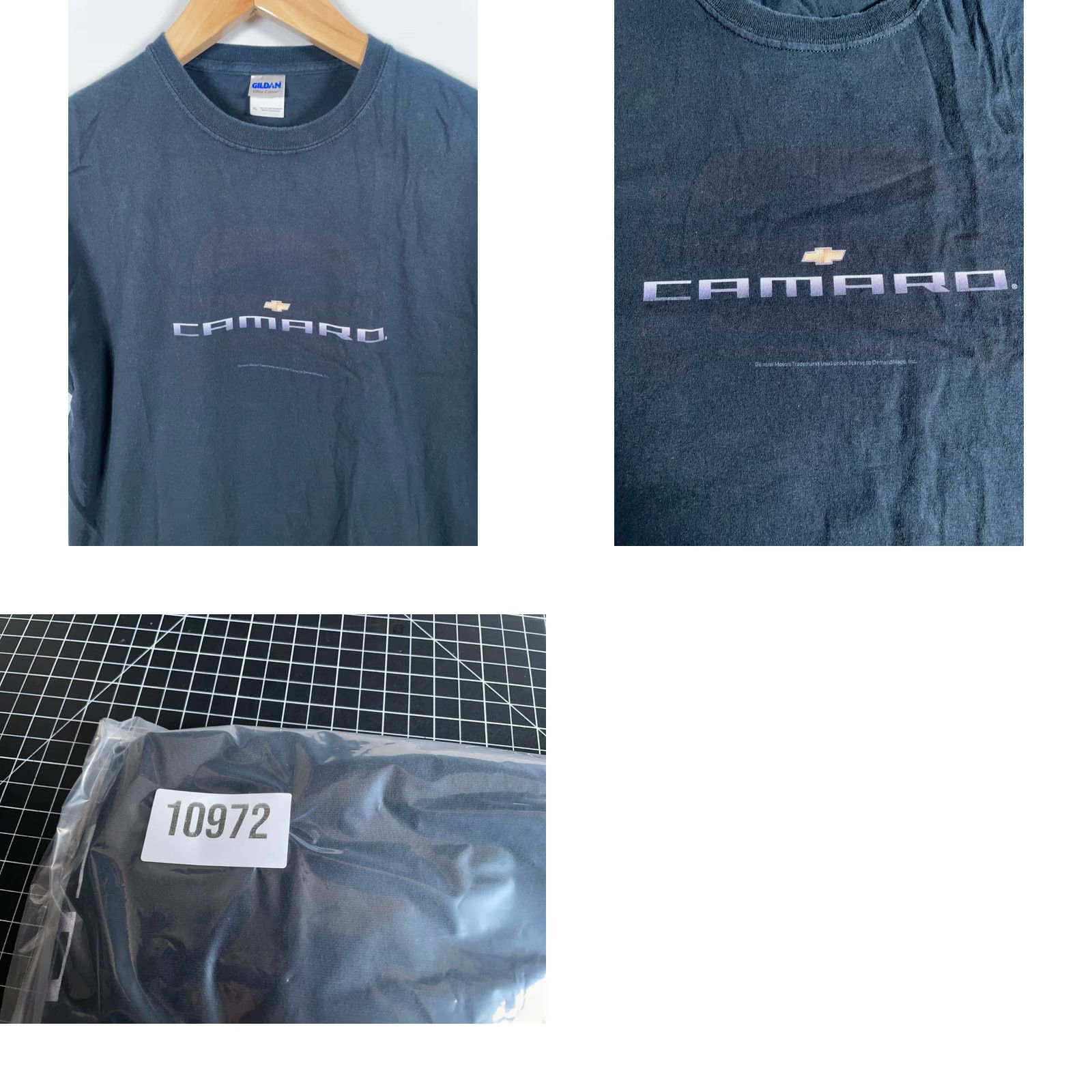 Gildan VINTAGE Chevrolet Camaro T-Shirt Adult XL Black Graphic Print Logo Gildan Front Size US XL / EU 56 / 4 - 8 Thumbnail