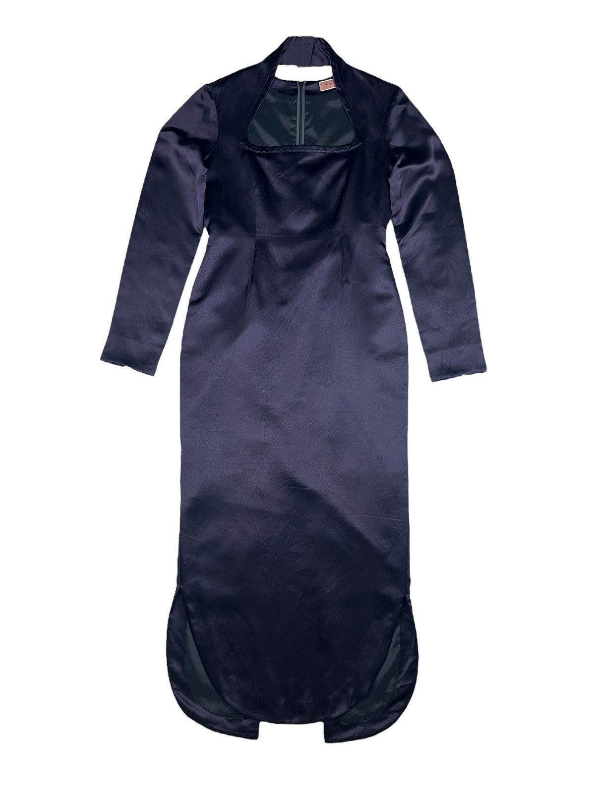 Romeo Gigli Archive 1990 Romeo Gigli Dark Purple Silk Maxi Dress Size S / US 4 / IT 40 - 1 Thumbnail