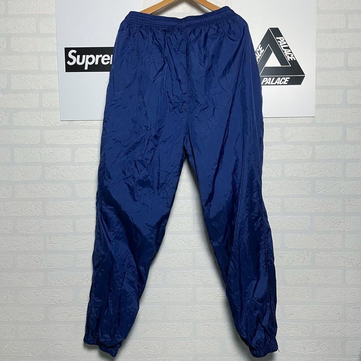 Nike × Vintage Vintage Nike Baggy Tracking Pants 80s Rave Size US 36 / EU 52 - 2 Thumbnail
