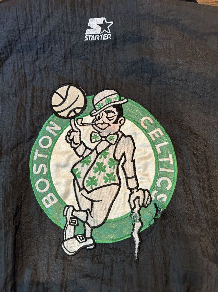 NBA × Starter × Vintage Boston Celtics Vintage Starter Jacket Size US L / EU 52-54 / 3 - 3 Thumbnail