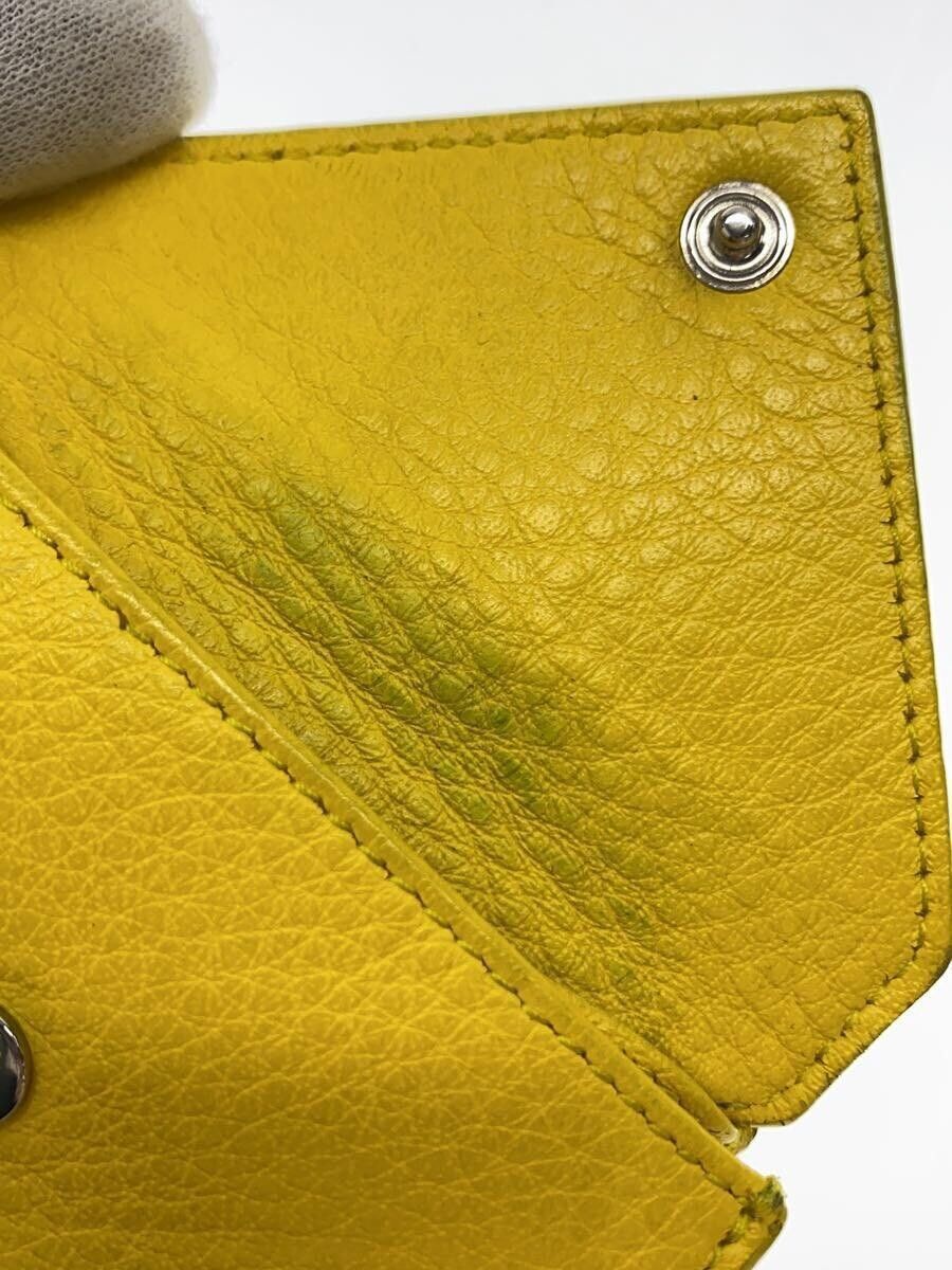 Balenciaga Balenciaga Leather Tri-Fold Wallet Yellow Size ONE SIZE - 7 Thumbnail