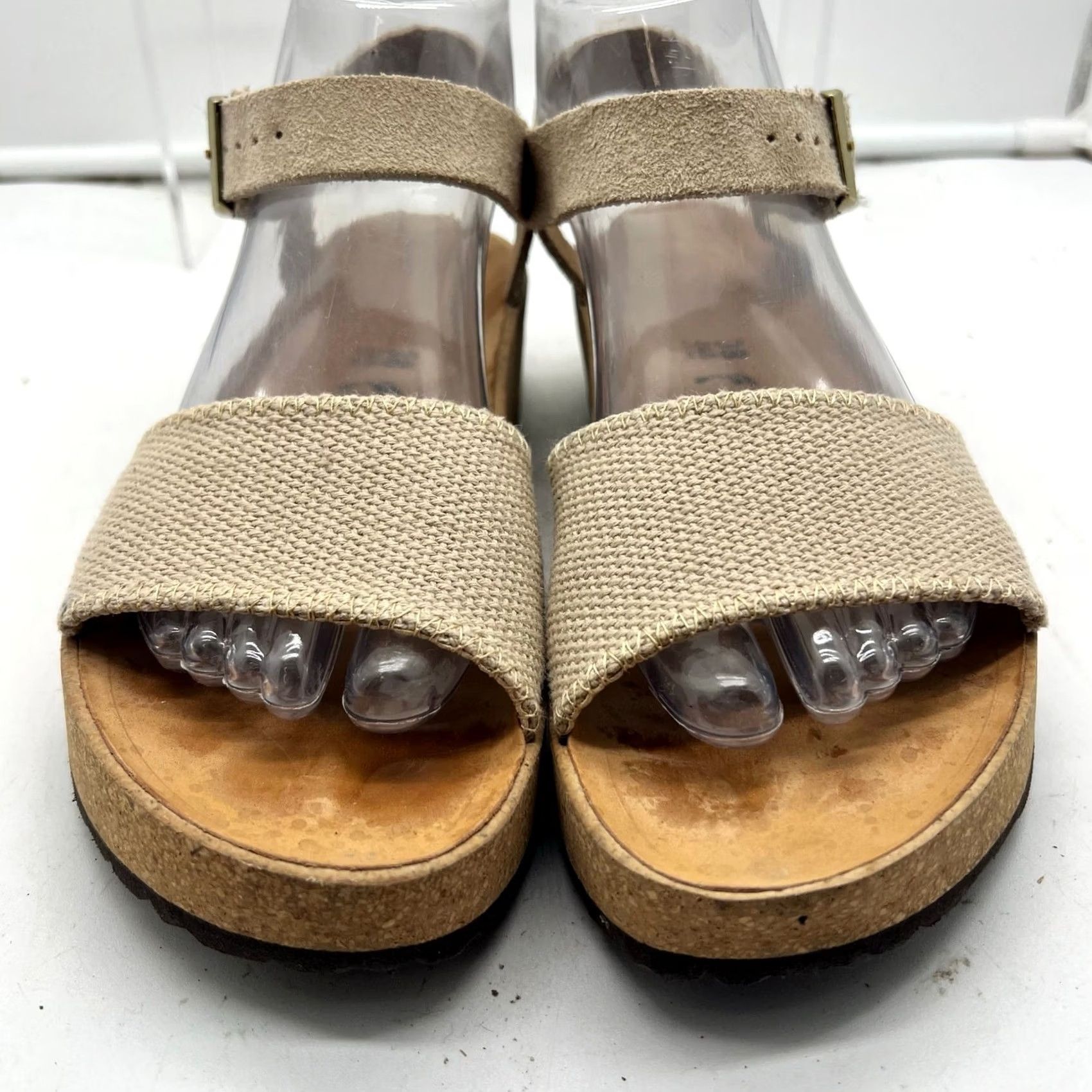 Birkenstock Birkenstock Papillio Glenda Wedge Sandals Cream Cork Platform Slingback Womens 38 US 7 Size Size US 7 / IT 37 - 4 Thumbnail
