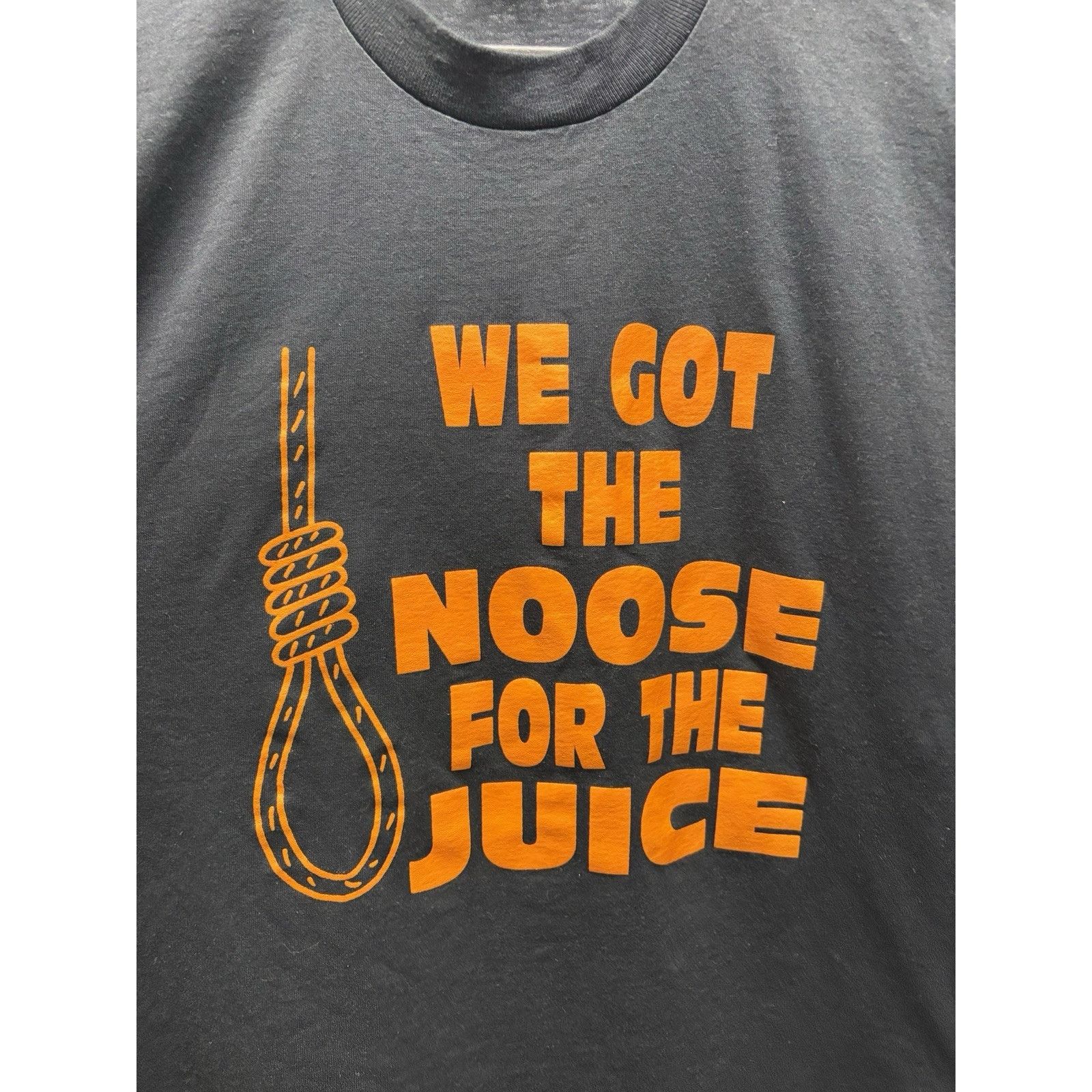 Fruit Of The Loom Vintage We Got The Noose For The Juice OJ Simpson Shirt 90s Size US L / EU 52-54 / 3 - 2 Thumbnail