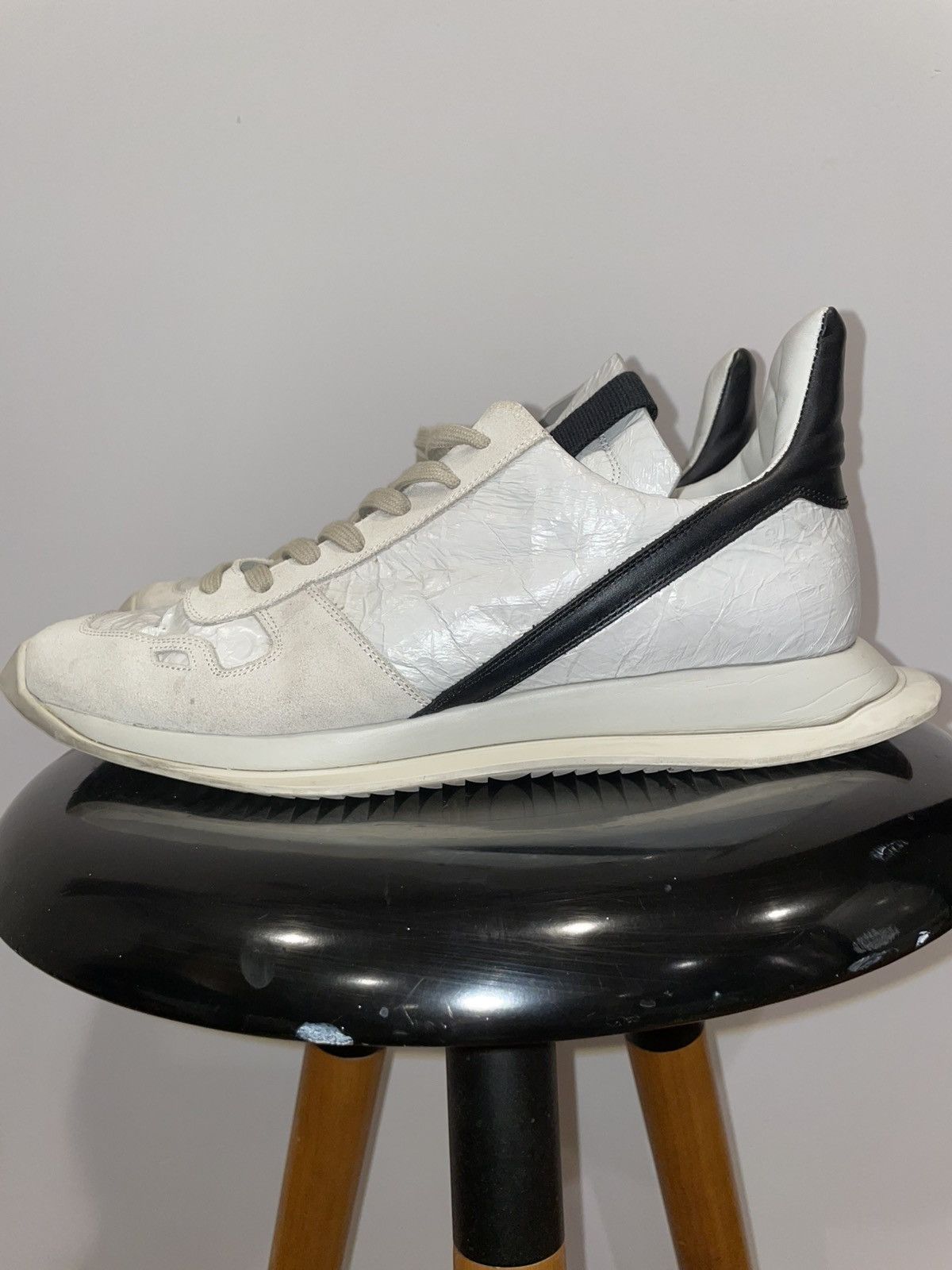 Rick Owens Rick Owens Off-White Phleg Runner Sneakers Size US 12 / EU 45 - 11 Thumbnail