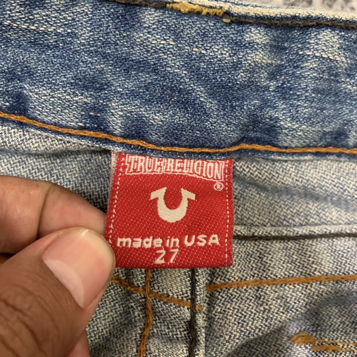 True Religion True Religion Section Joey Patch Distressed Bootcut Jeans Size 27" / US 4 / IT 40 - 8 Thumbnail