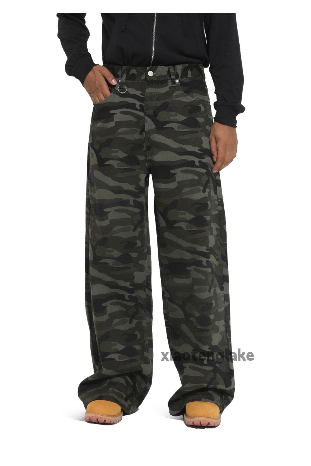 Vintage zx utility wide Leg flared hiphop camo baggy pants Size US 31 - 3 Thumbnail