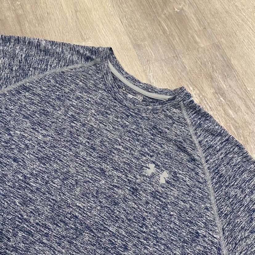 Under Armour Under Armour Blue Heathered Athletic Workout Shirt Men Large Size US L / EU 52-54 / 3 - 2 Thumbnail