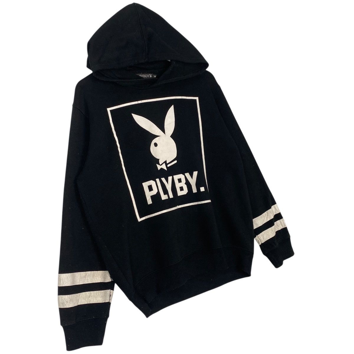 Vintage Vintage Playboy Hoodie Sweater Black Big Logo Pullover SizeM Size US M / EU 48-50 / 2 - 3 Thumbnail