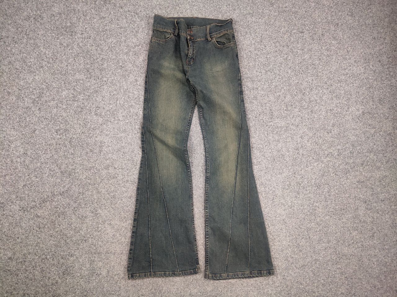 If Six Was Nine Vintage if six was nine Y2K style flared Bootkot denim Jeans Size 30" / US 8 / IT 44 - 6 Thumbnail