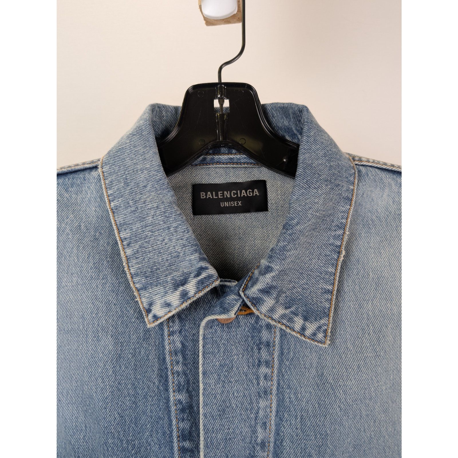 Balenciaga o1rshd1 Denim Organic Japanese Twill Jacket in Green/Olive L Size US L / EU 52-54 / 3 - 9 Thumbnail