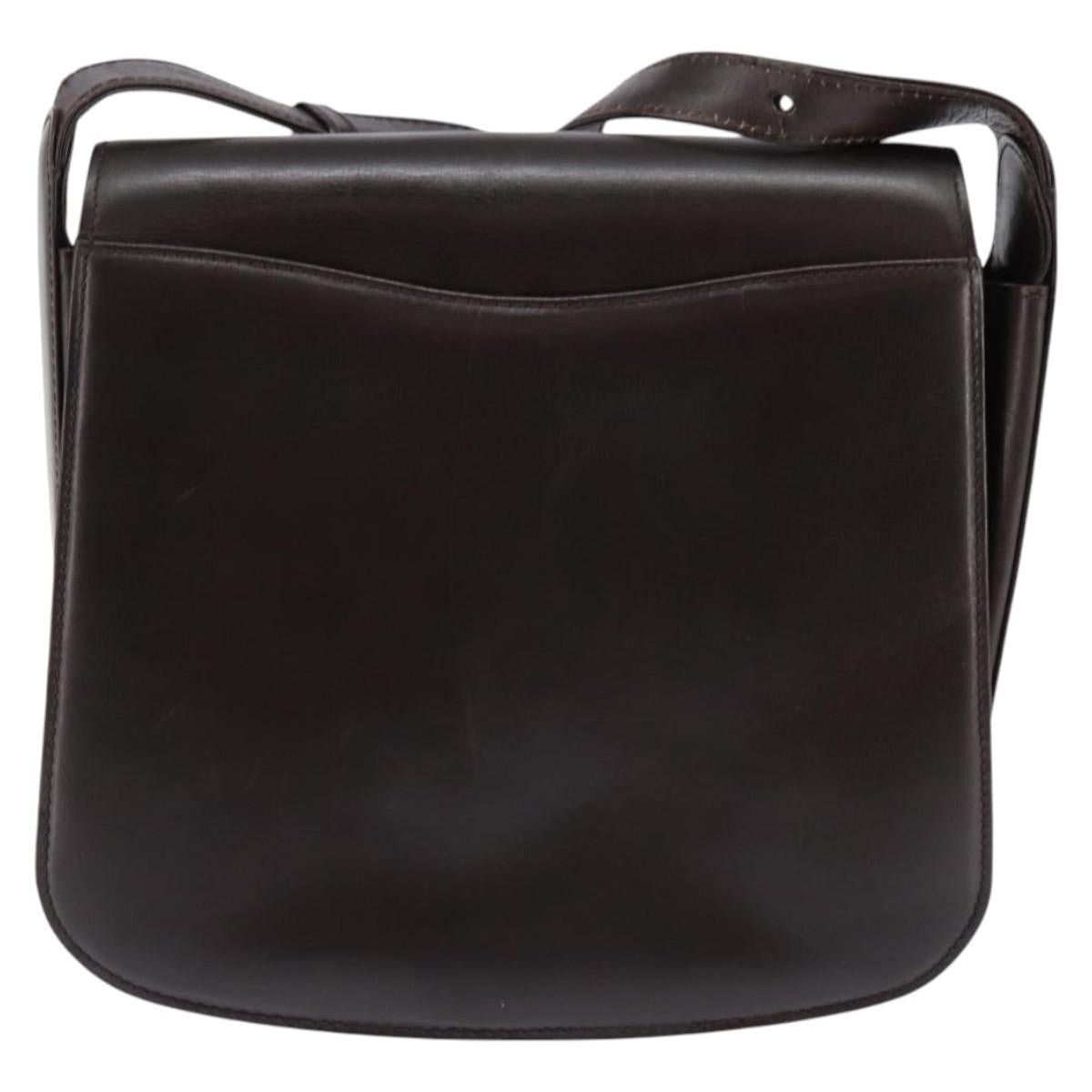 Gucci GUCCI Shoulder Bag Leather Brown Gold Size ONE SIZE - 3 Thumbnail