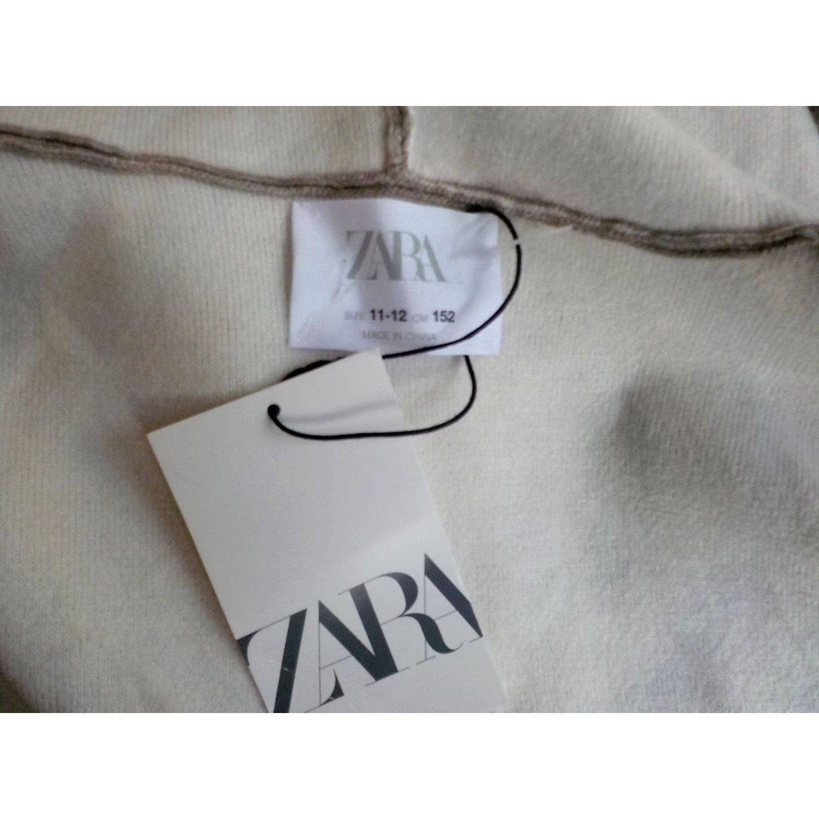 Zara VINTAGE Zara Double Faced Knit Sweater Jacket Ivory/Brown Viscose Blend SZ 11/12 NWT Women Cardigan Knit Long Sleeve 28.5 Length 20.5 Sleeve womens Size L / US 10 / IT 46 - 6 Thumbnail