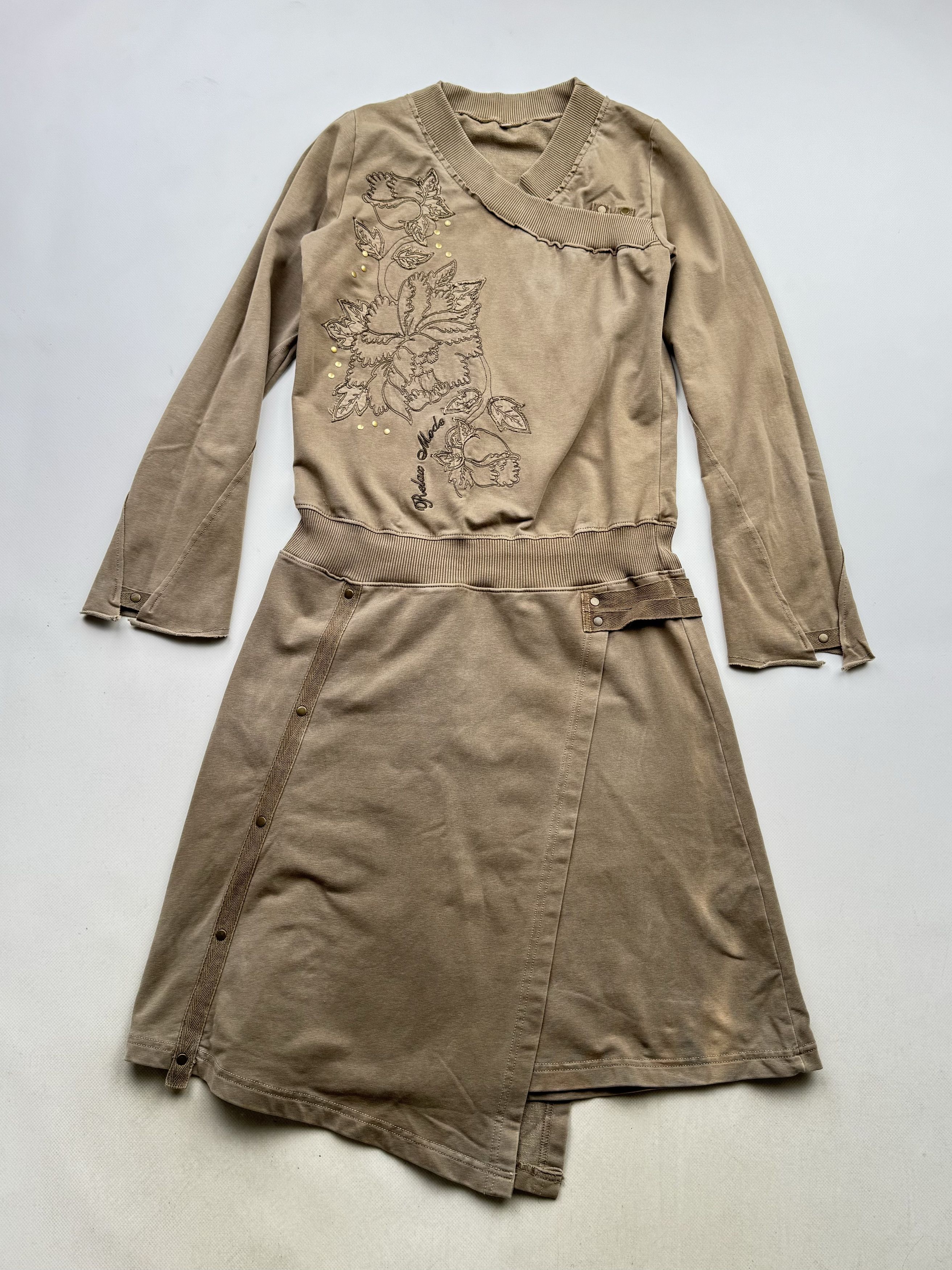 Japanese Brand 90's Faded Dress With Bondage Details B169(V497)E2 Size S / US 4 / IT 40 - 1 Thumbnail