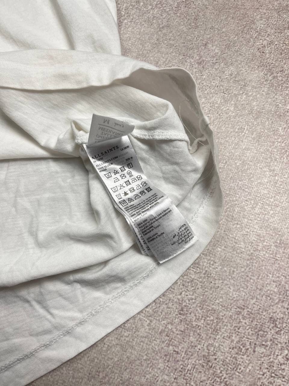 Allsaints × Vintage Vintage Allsaints Center Logo White T-shirt M Size US M / EU 48-50 / 2 - 7 Thumbnail