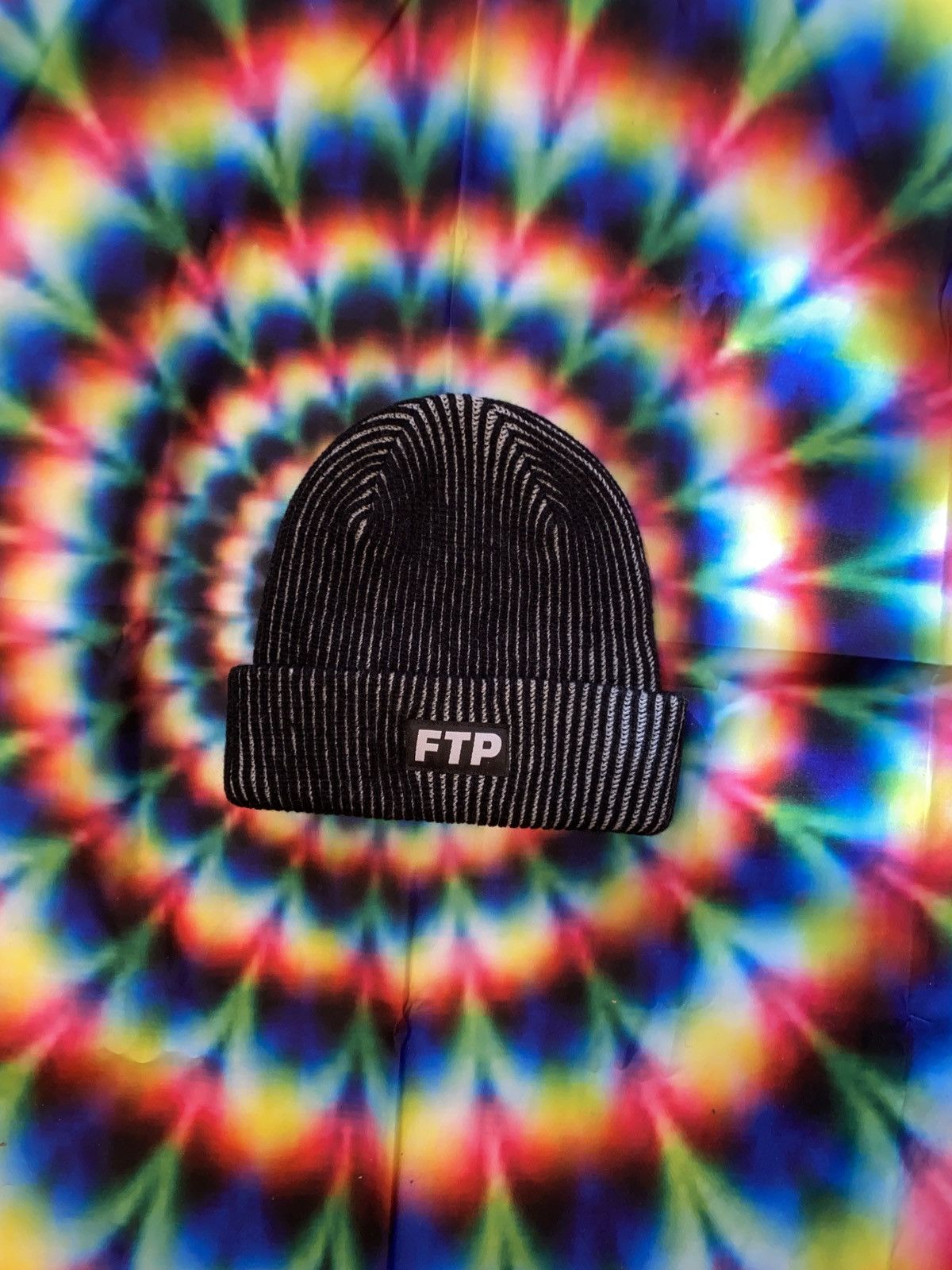 Fuck The Population FTP Two Tone Beanie Black / Gray Size ONE SIZE - 2 Thumbnail