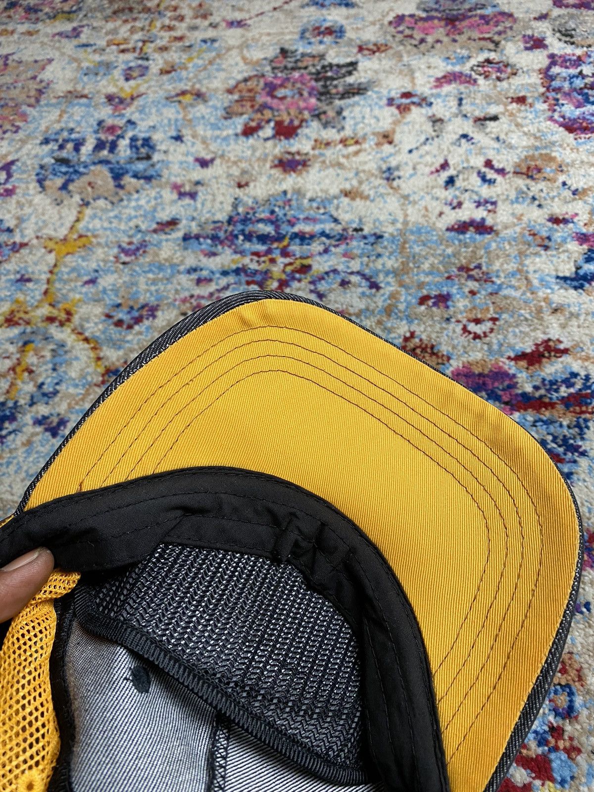 Vintage × Von Dutch Classic Von Dutch Denim/Yellow Kustommade Originals Snapback Size ONE SIZE - 6 Thumbnail